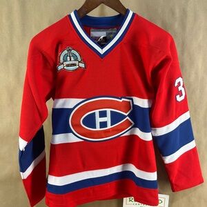 Kids Mitchell & Ness PATRICK ROY MONTREAL CANADIENS 1993 STANLEY CUP CCM JERSEY
